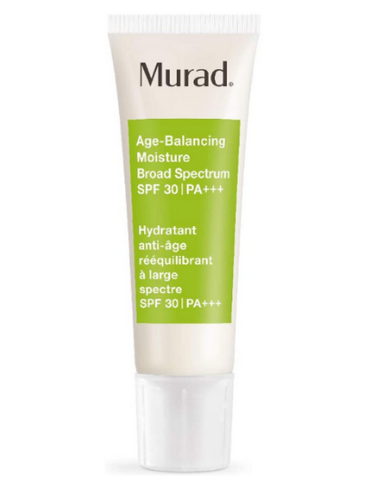 A product image of Dr Murad Age Balancing Moisture Broad Spectrum SPF 30 on a white background