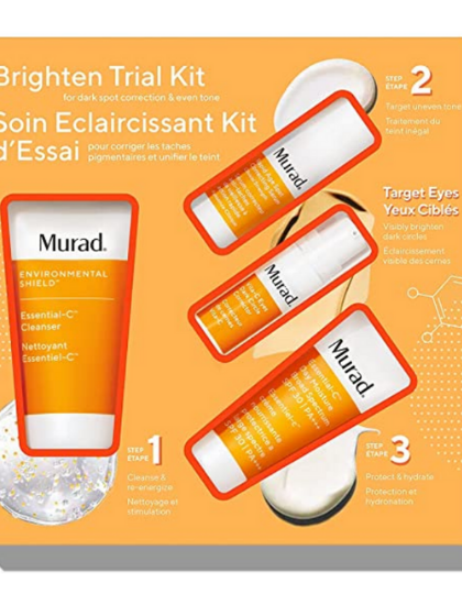 A product and packaging image of Dr Dr Murad Brighten Trial Kit on a white background