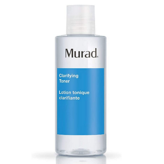 A product and packaging image of Dr Murad Clarifying Toner on a white background