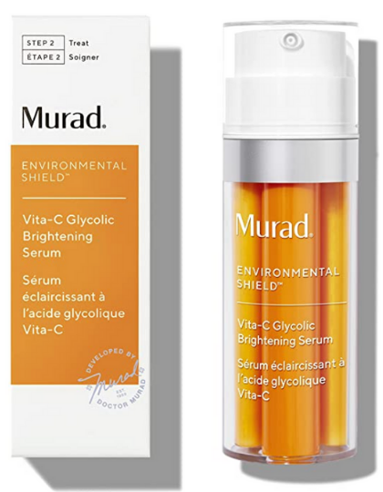 A product and packaging image of Dr Murad Vita-C Glycolic Brightening Serum on a white background