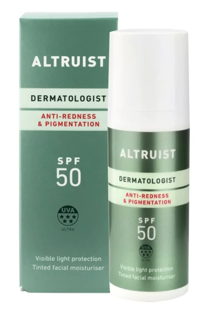 Altruist Dermatologist Anti Redness and Pigmentation SPF50 Tinted Face Cream