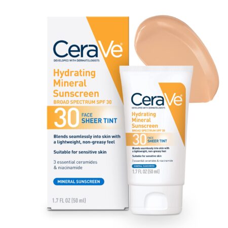 CeraVe Hydrating Sunscreen Face Sheer Tint SPF 30