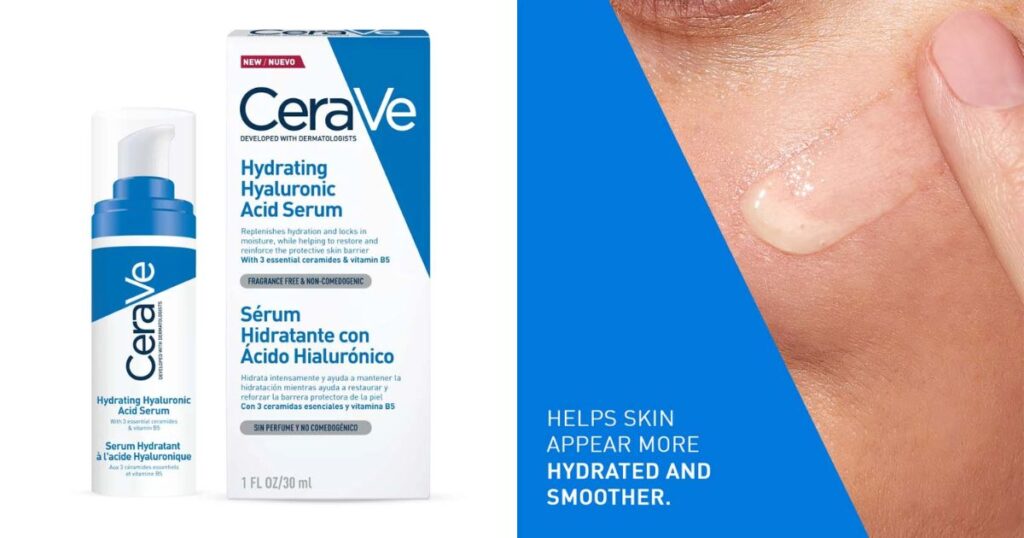 hyaluronic acid skincare Top products review: CeraVe Hydrating Hyaluronic Acid Serum
