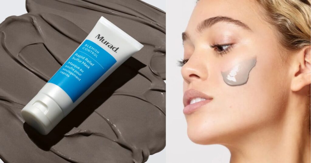 Korea skincare for glass skin: Murad Rapid Relief Sulfur Mask