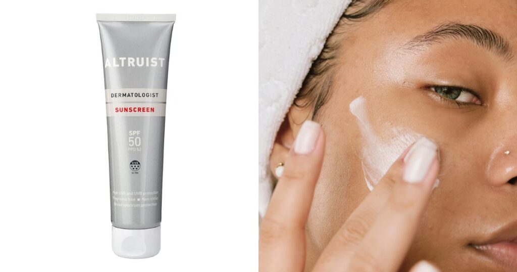 Altruist Dermatologist Sunscreen SPF 50– dermatologist-approved skincare under £20