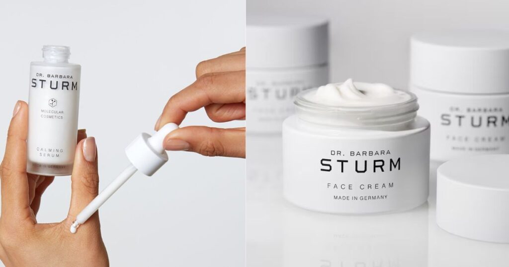 Gluten-Free Skincare Products: Dr. Barbara Sturm: Calming Serum, Face Cream Light